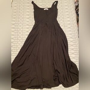 Reformation Black Rou Dress